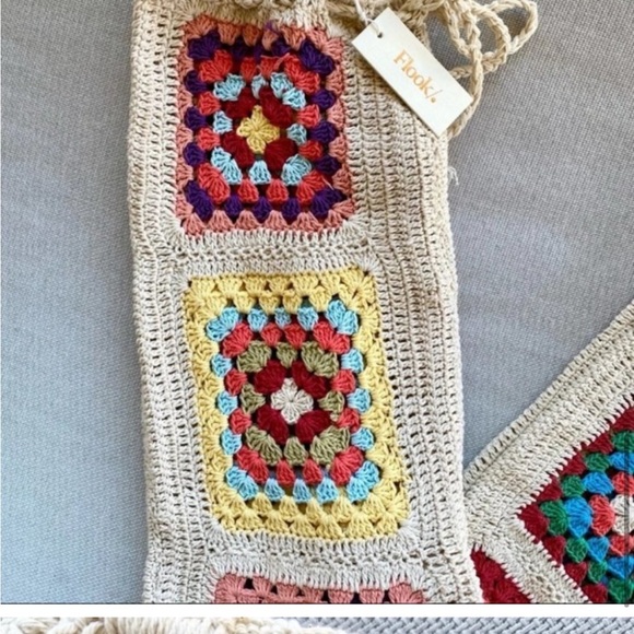 NWT Free People x Flook Slouchy Crochet Trouser Pants - Picture 6 of 6